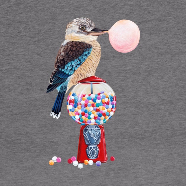 kookaburra and gumball machine by ruta13art